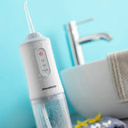 Draagbare oplaadbare mondspoeling met 4 koppen, 220 ml, IPX6