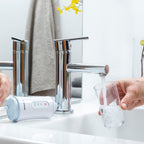 Draagbare oplaadbare mondspoeling met 4 koppen, 220 ml, IPX6