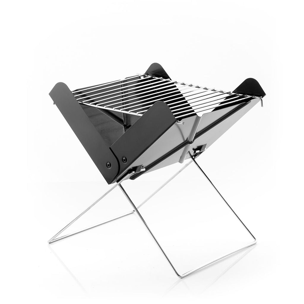 Mini draagbare opvouwbare houtskoolbarbecue, tafelmodel voor 2 personen