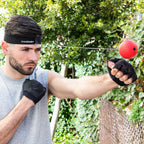 Trainings- en reflexbalset met hoofdband, 2 boksballen 17/30 g