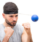 Trainings- en reflexbalset met hoofdband, 2 boksballen 17/30 g