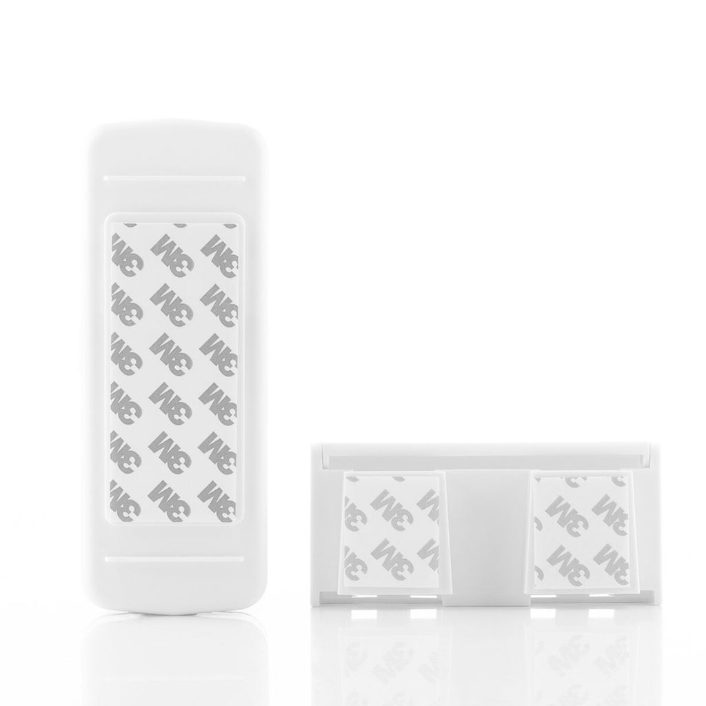 Tandpastadispenser met tandenborstelhouder, 2-in-1, wit/grijs