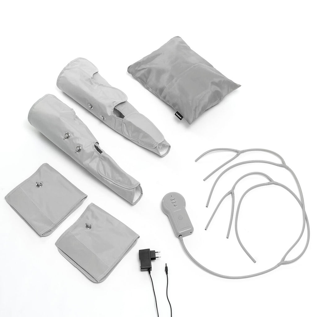 Luchtcompressie beenmassager met 4 massagestanden, grijs