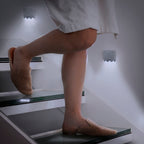 LED-lamp met bewegingssensor, set van 2 stuks, grijs