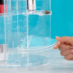 Roterende make-uporganizer met 8 plateaus, transparant acryl