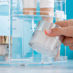 Roterende make-uporganizer met 8 plateaus, transparant acryl