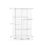 Roterende make-uporganizer met 8 plateaus, transparant acryl