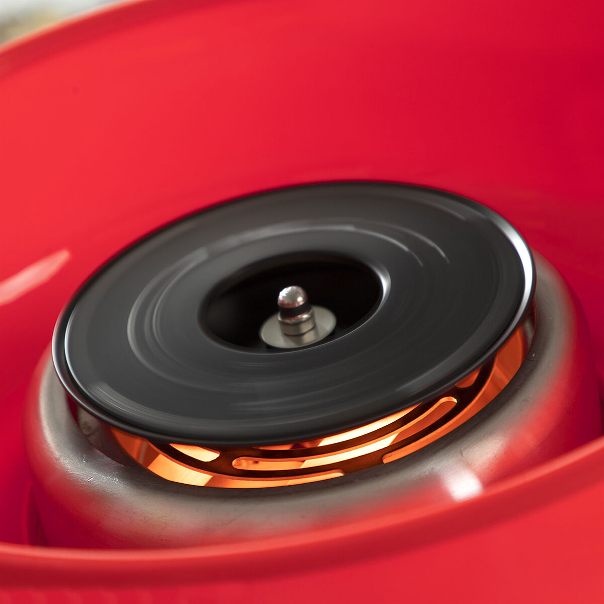 Suikerspinmachine elektrisch, rood, 450 W, met maatlepel en 10 stokjes