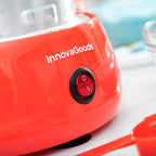Suikerspinmachine elektrisch, rood, 450 W, met maatlepel en 10 stokjes