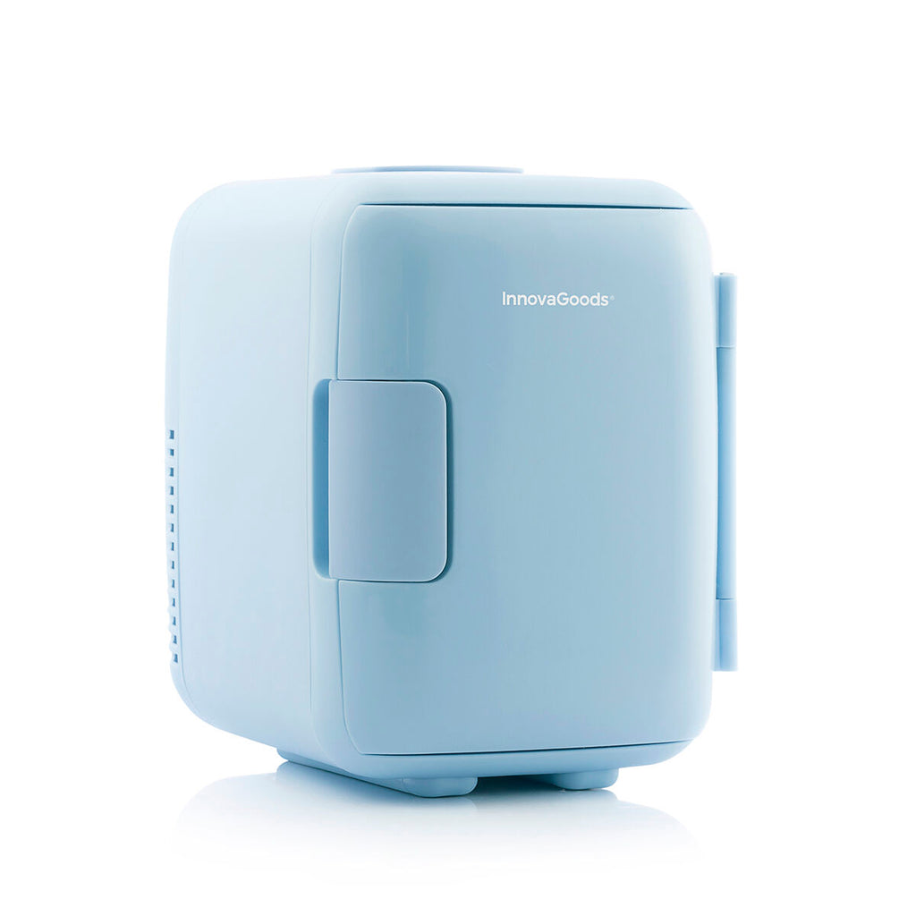 Mini-cosmeticakoelkast 4L met koel- en warmtefunctie, blauw