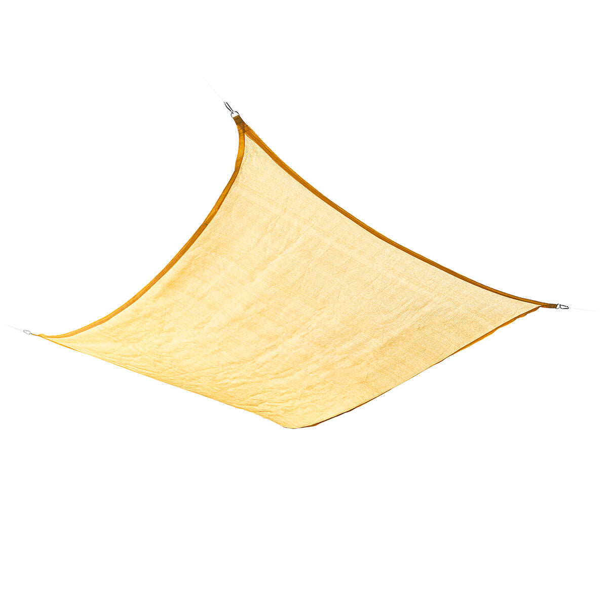 Rechthoekig schaduwdoek 2 x 3 m, HDPE, beige/grijs, uv-bescherming