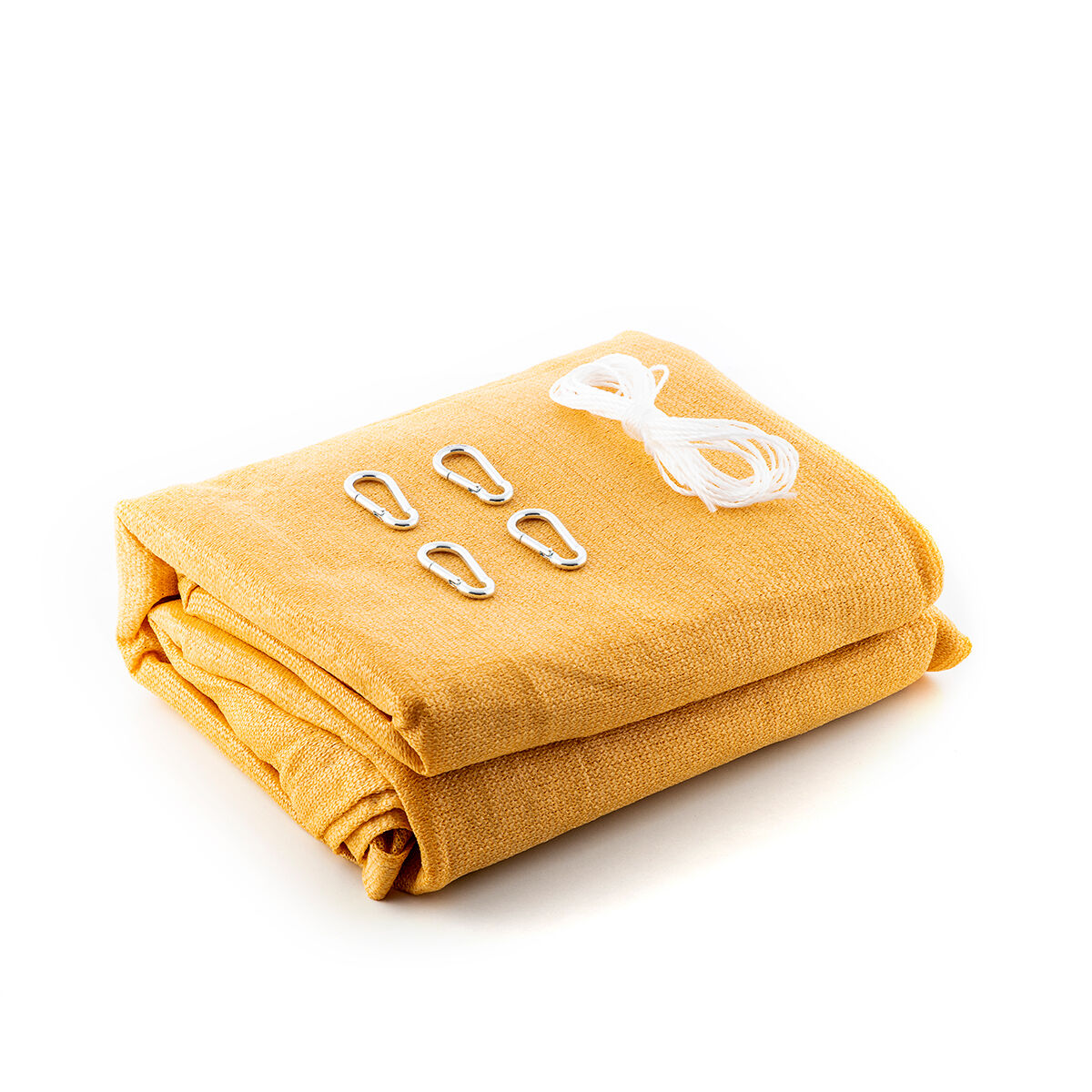 Rechthoekig schaduwdoek 2 x 3 m, HDPE, beige/grijs, uv-bescherming
