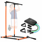 Pull-up station met weerstandsbanden set, accessoires en oefengids