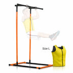 Pull-upstation fitness set met trainingsgids en saunavest heren maat L