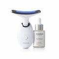 Gezichtsmassager set met LED, EMS en warmte + kombucha gezichtsserum 30 ml