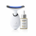 Set gezichtsmassager met LED, EMS en warmtefunctie inclusief gezichtsserum 30 ml