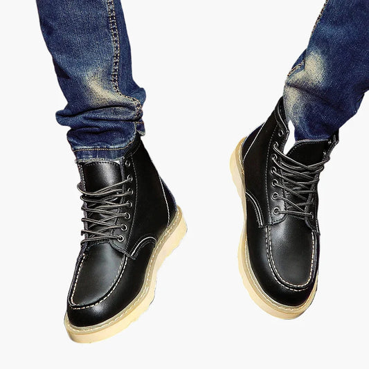 Botas retro de invierno para hombre – Botas outdoor cálidas y a la moda para uso diario y tiempo libre