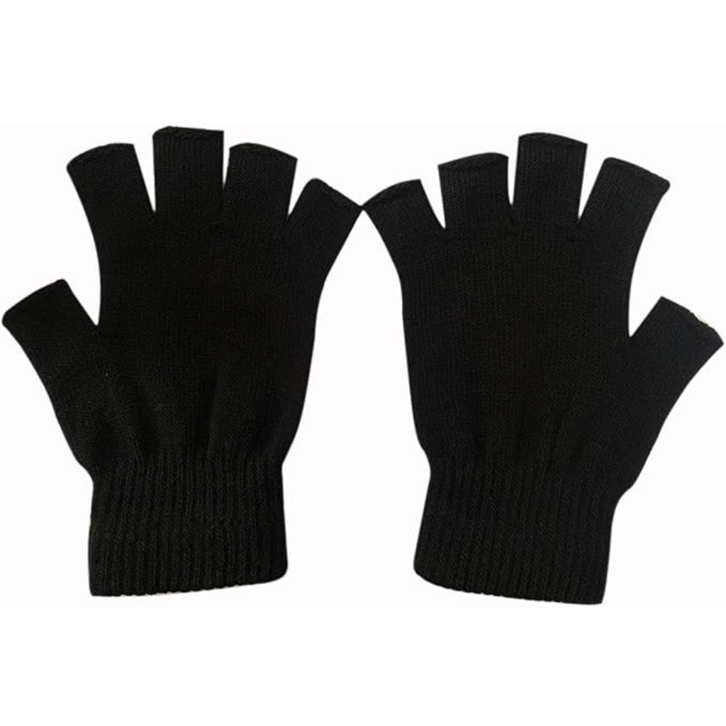 Vingerloze gebreide handschoenen met touchscreenfunctie