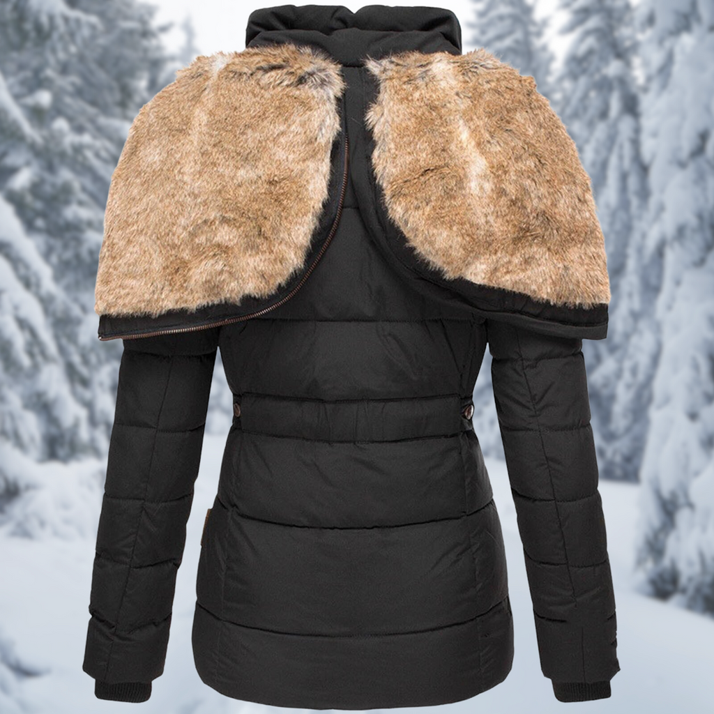 Jas voor dames met capuchon en zakken
