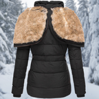 Jas voor dames met capuchon en zakken