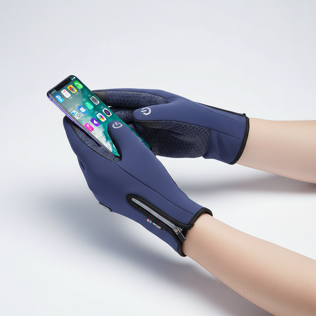 Waterbestendige touchscreen-handschoenen met antislip handpalm