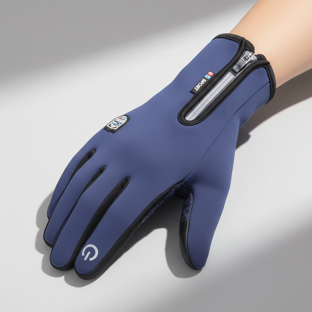 Waterbestendige touchscreen-handschoenen met antislip handpalm