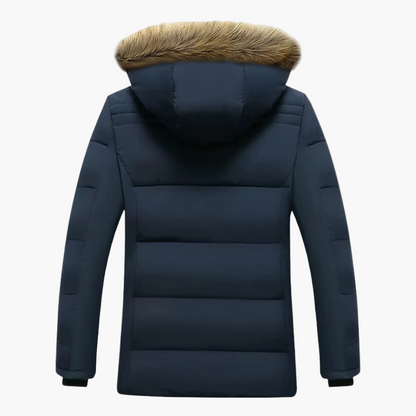 Parka Invernale da Uomo con Cappuccio e Pelliccia Sintetica – Giacca Outdoor Imbottita per Quotidiano e Tempo Libero