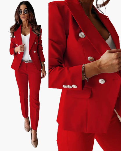 Damen Business Anzug Set – Eleganter Blazer und Hose für Büro & Anlass