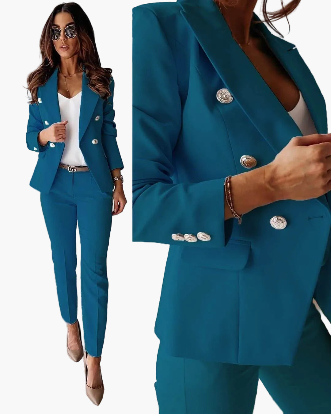 Damen Business Anzug Set – Eleganter Blazer und Hose für Büro & Anlass