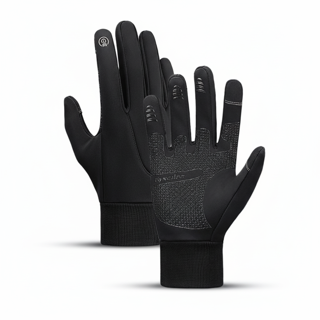 Winddichte handschoenen met touchscreenfunctie en antislip handpalm
