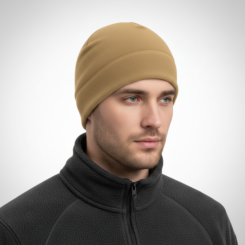 Winddichte muts van polarfleece voor koude dagen, heel zacht om te dragen