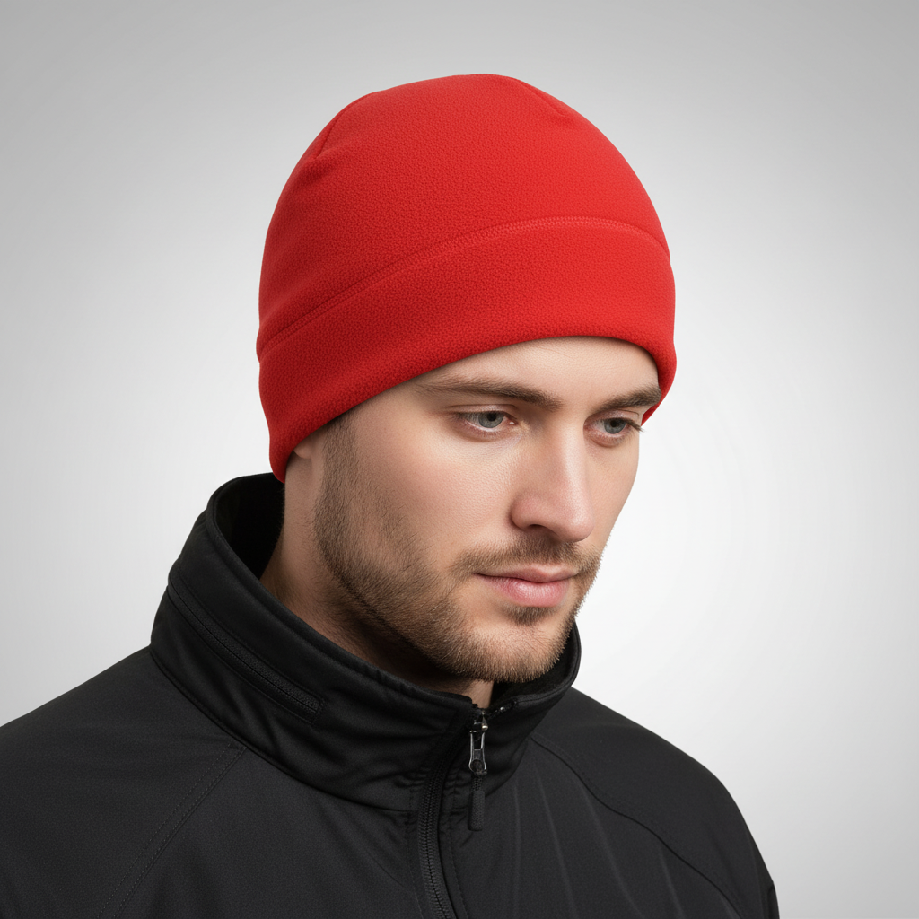 Winddichte muts van polarfleece voor koude dagen, heel zacht om te dragen