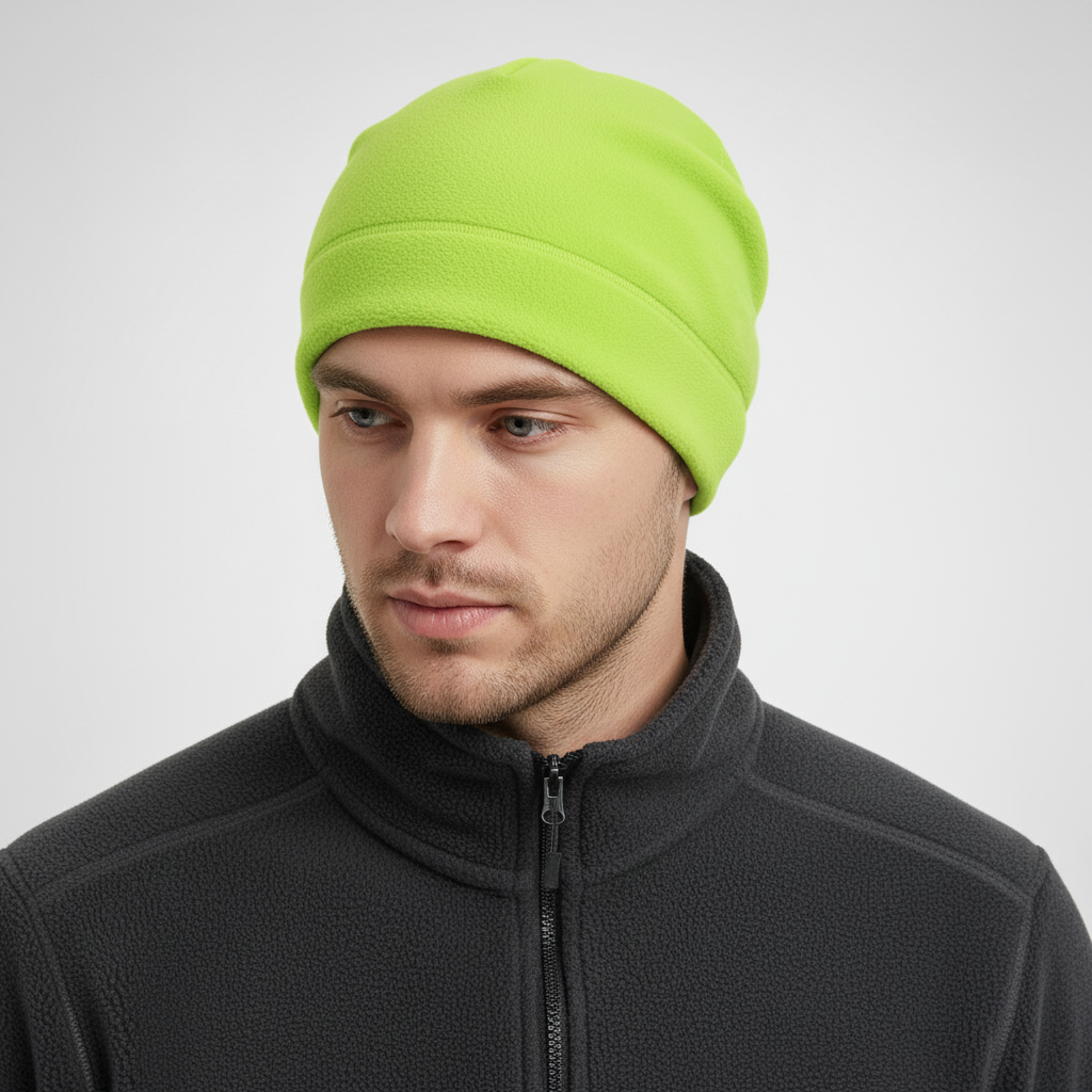Winddichte muts van polarfleece voor koude dagen, heel zacht om te dragen