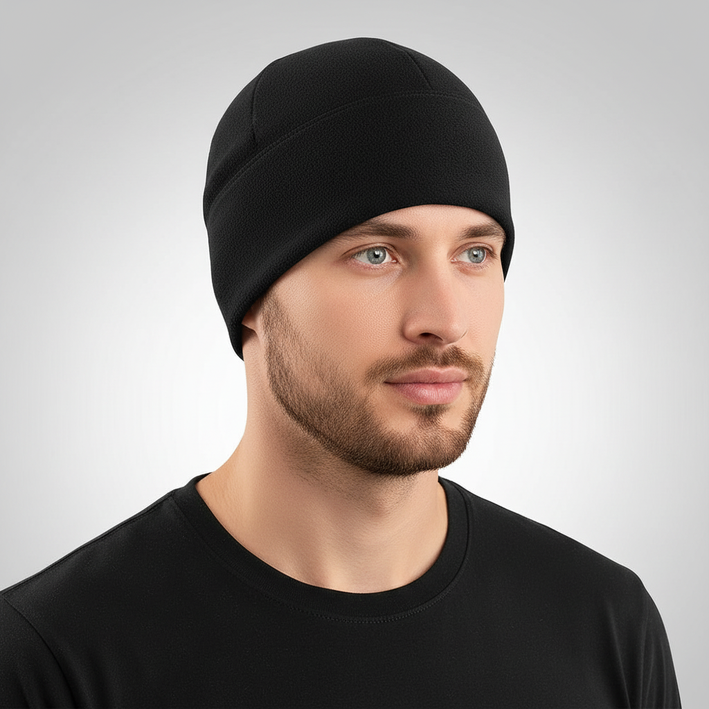 Winddichte muts van polarfleece voor koude dagen, heel zacht om te dragen