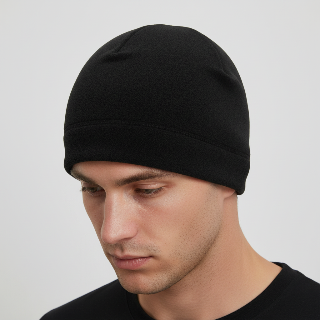 Winddichte muts van polarfleece voor koude dagen, heel zacht om te dragen