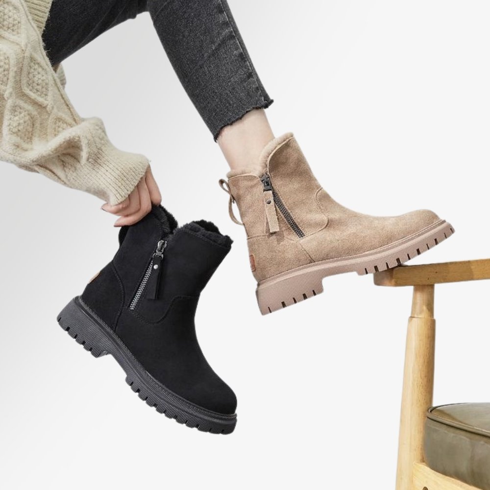 Stivali invernali da donna con imbottitura calda – Stivali outdoor alla moda e impermeabili per i giorni freddi