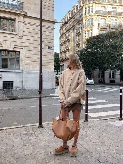 Damen Vintage Tote Bag – Modischer Shopper für Alltag, Büro & Freizeit