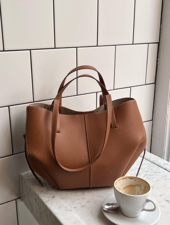 Damen Vintage Tote Bag – Modischer Shopper für Alltag, Büro & Freizeit