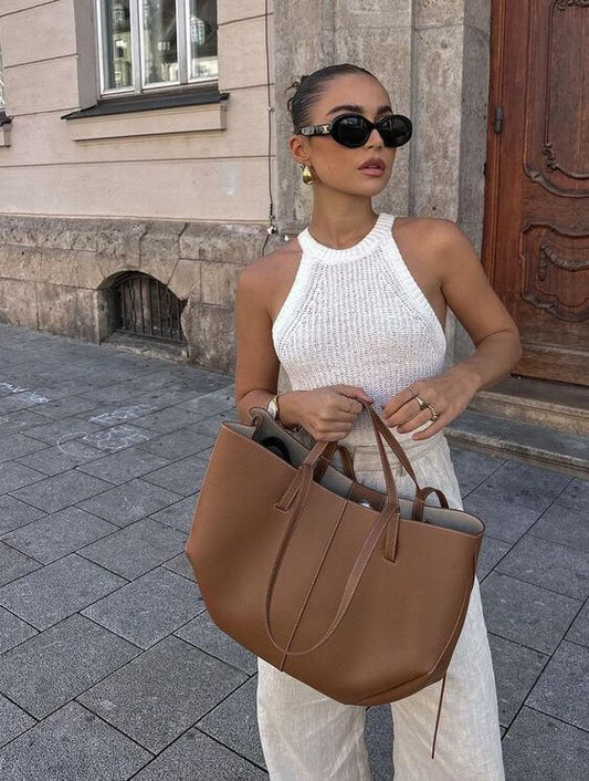 Dam Vintage Tote Bag – Moderiktig shopper för vardag, kontor & fritid