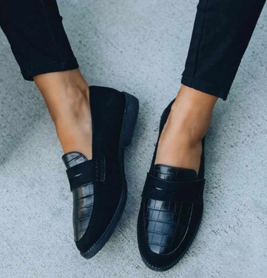 Damen Abendschuhe Klassische Slipper Eleganter Alltags- und Büro-Look