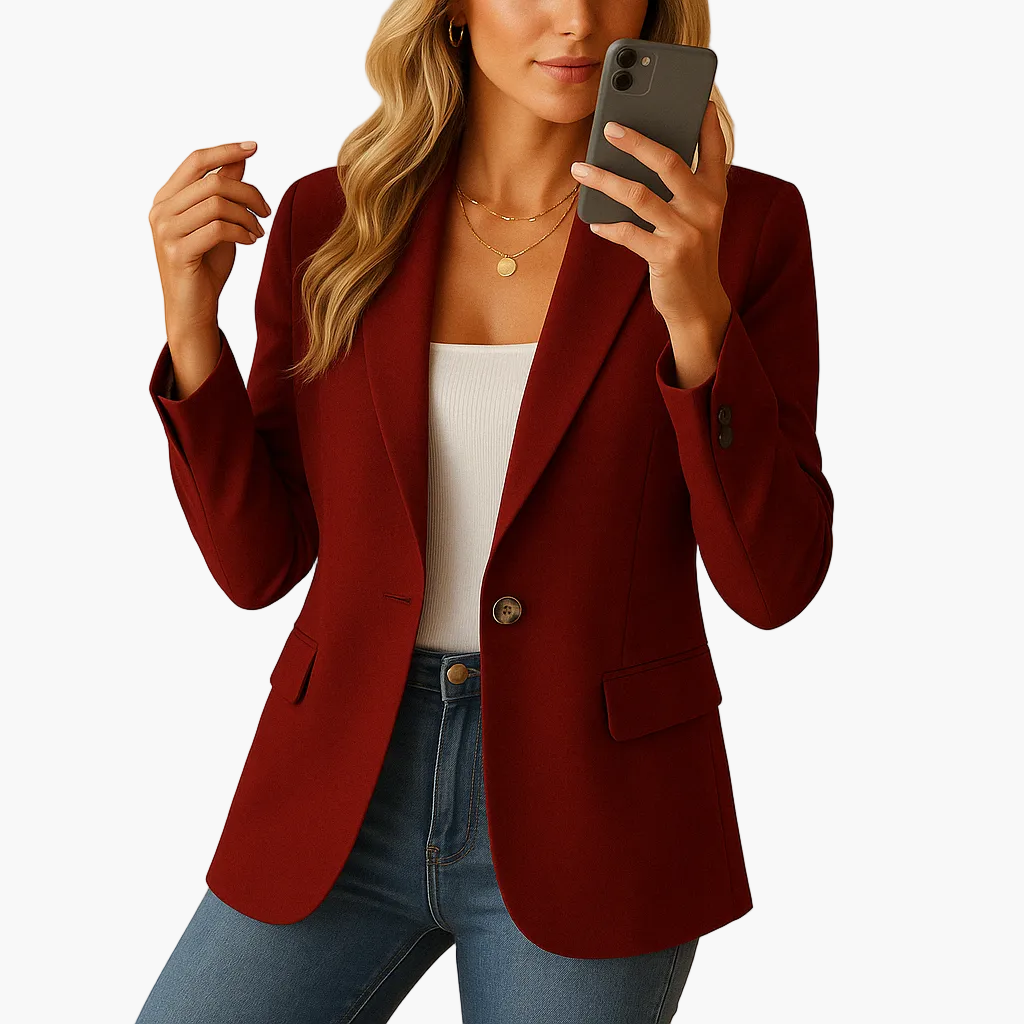 Dames Blazer getailleerd – Elegante business & casual stijl voor kantoor en dagelijks gebruik