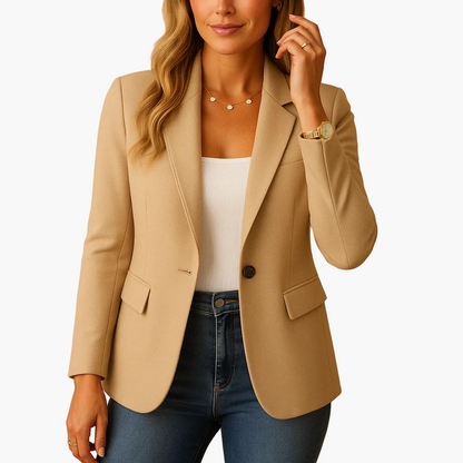 Dames Blazer getailleerd – Elegante business & casual stijl voor kantoor en dagelijks gebruik