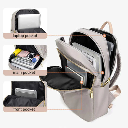 Zaino da donna – Elegante daypack business e tempo libero con scomparto per laptop e design intelligente
