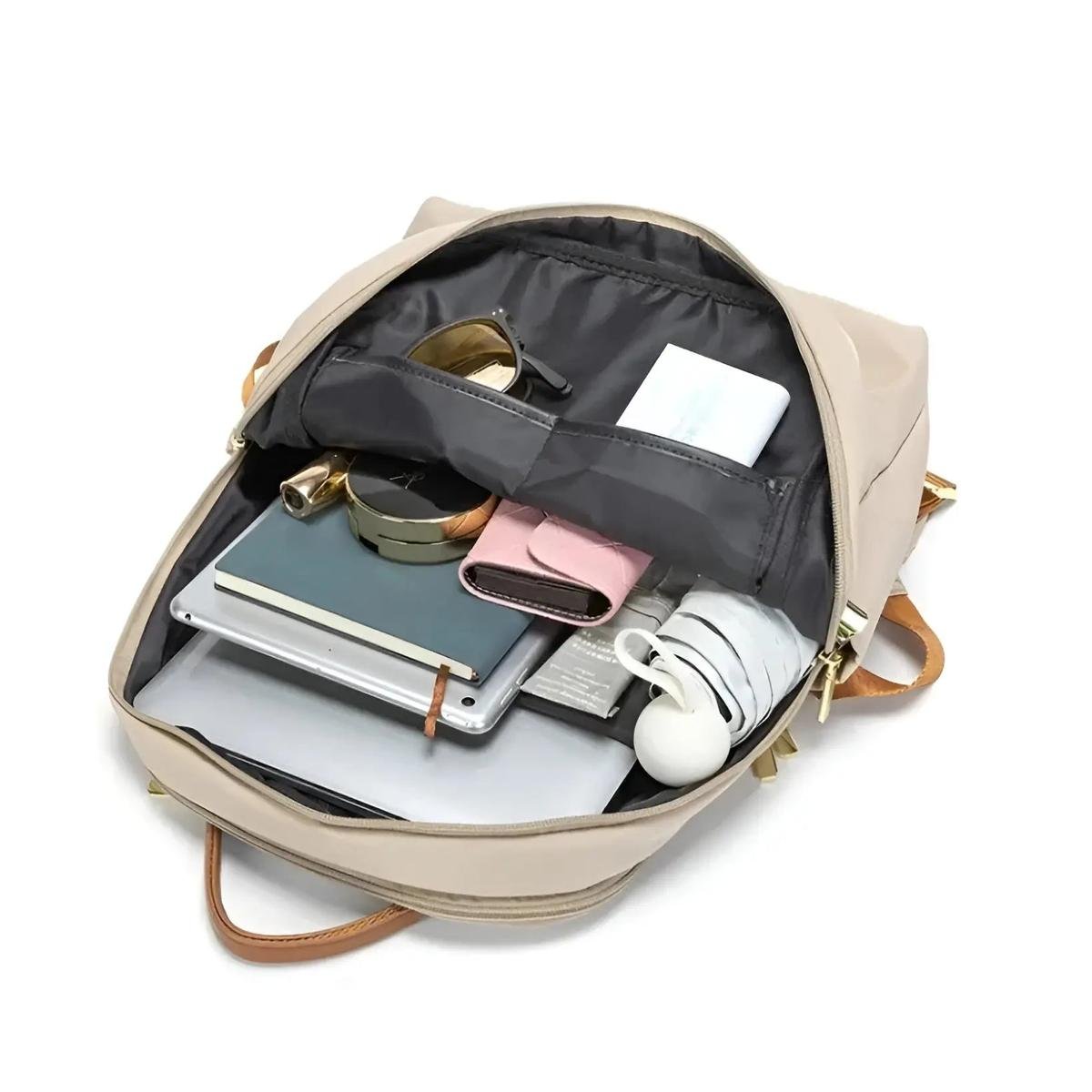 Zaino da donna – Elegante daypack business e tempo libero con scomparto per laptop e design intelligente