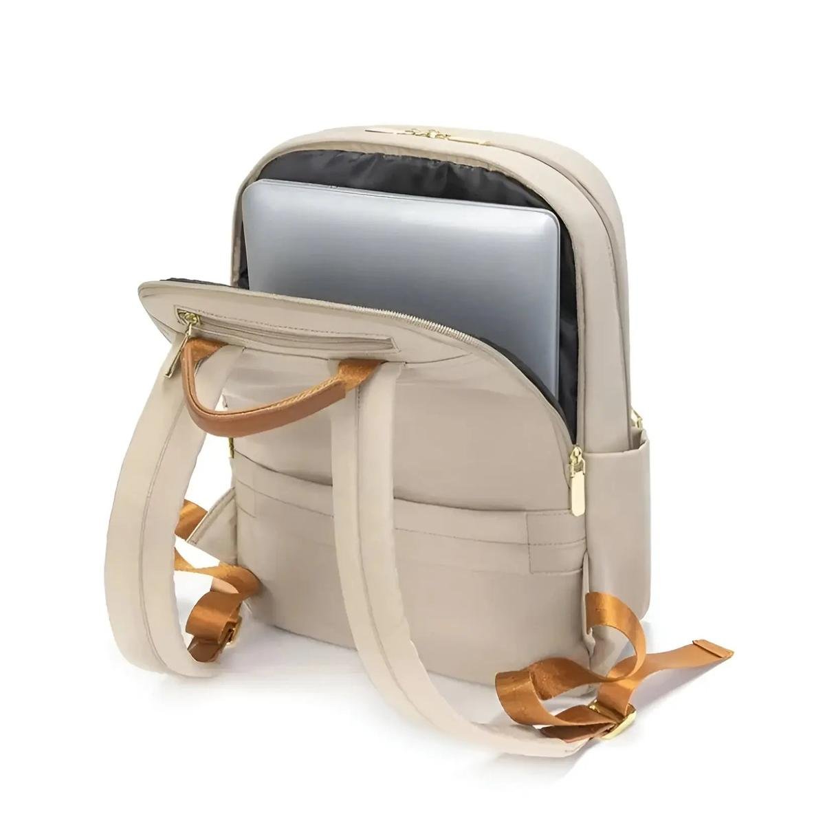 Zaino da donna – Elegante daypack business e tempo libero con scomparto per laptop e design intelligente