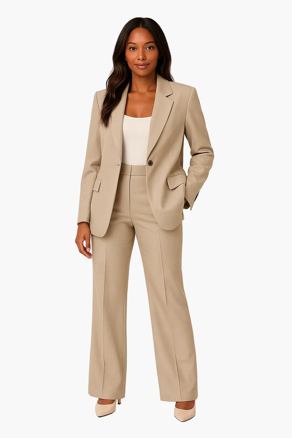 Damen Business Anzug Set – Elegantes Blazer und Hose Outfit für Büro & Events