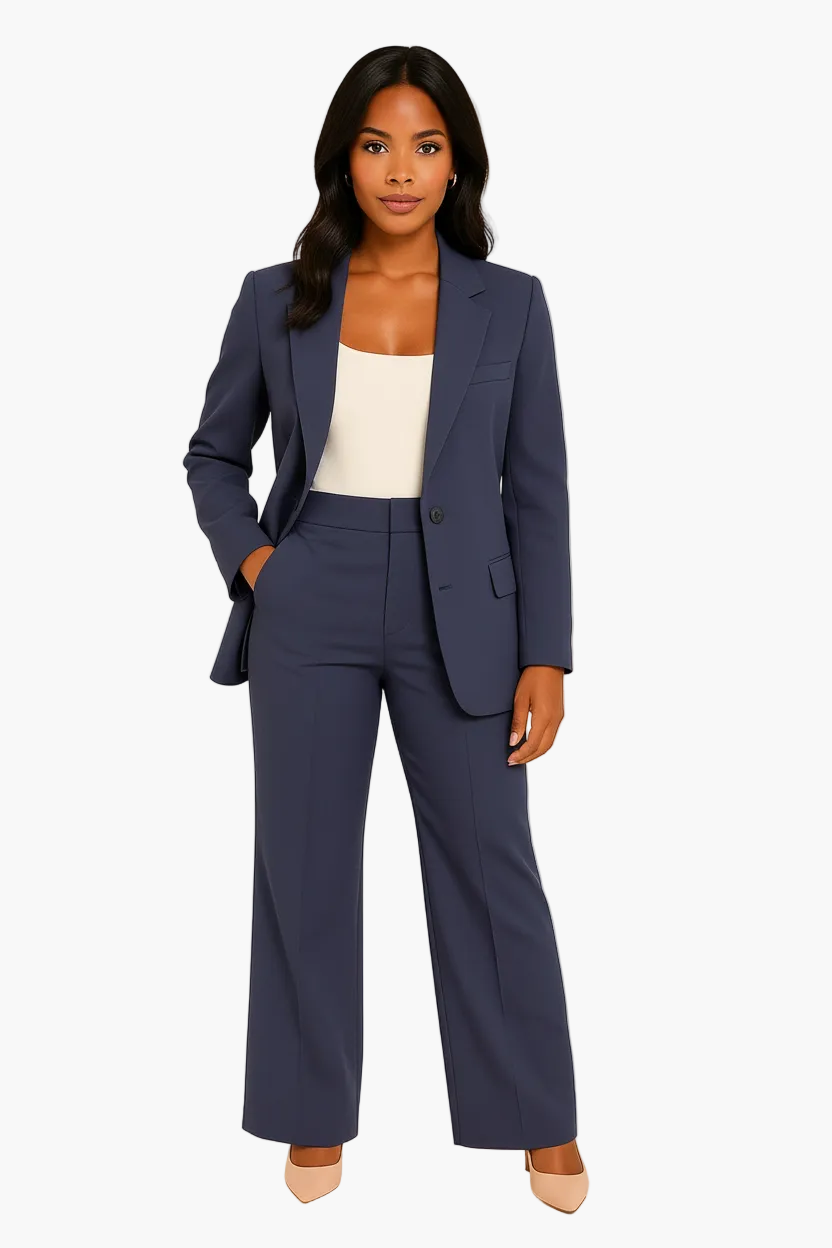 Damen Business Anzug Set – Elegantes Blazer und Hose Outfit für Büro & Events