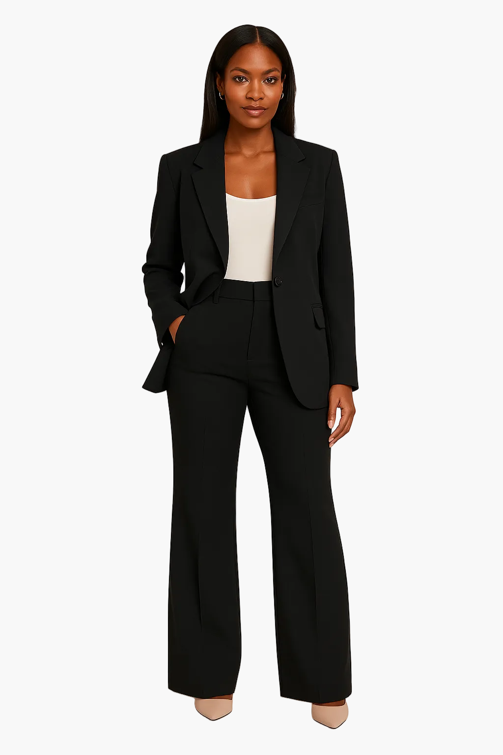 Damen Business Anzug Set – Elegantes Blazer und Hose Outfit für Büro & Events