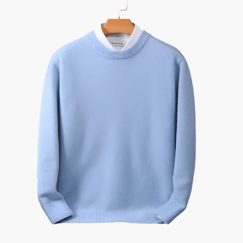 Jersey con cuello para hombre – Look clásico de negocios, fino y elegante, ideal para oficina y día a día