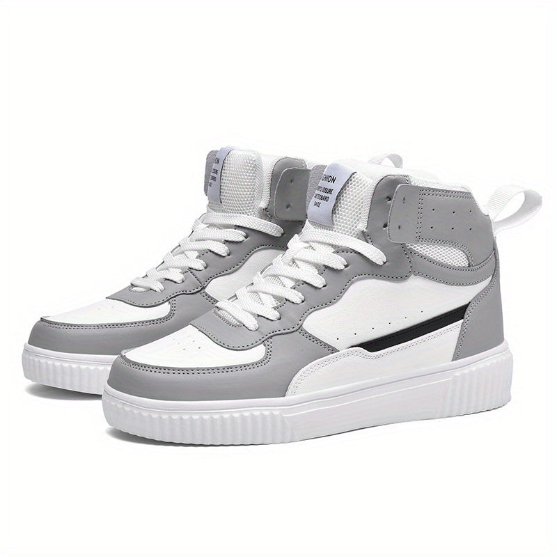 Herren High-Top Sneaker Sportlich Freizeit Schuhe für Alltag und Outdoor